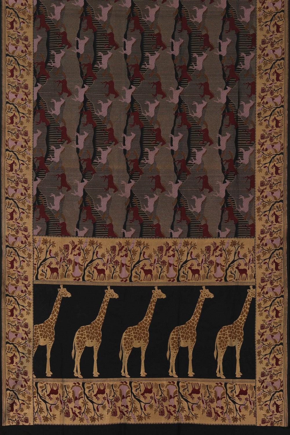 Image of Banarasi Silk Black Saree